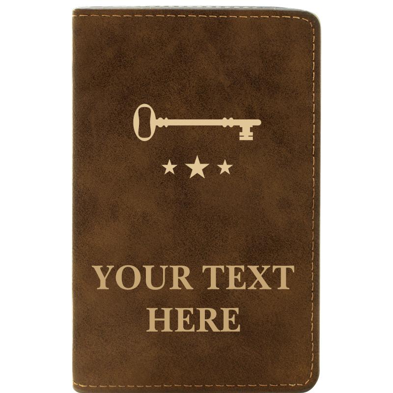 LEATHER WINE SET RUSTIC 2 PC