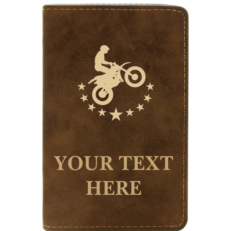 LEATHER WINE SET RUSTIC 2 PC