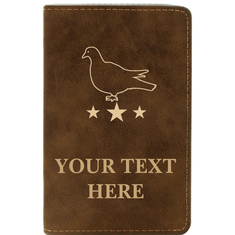 LEATHER WINE SET RUSTIC 2 PC