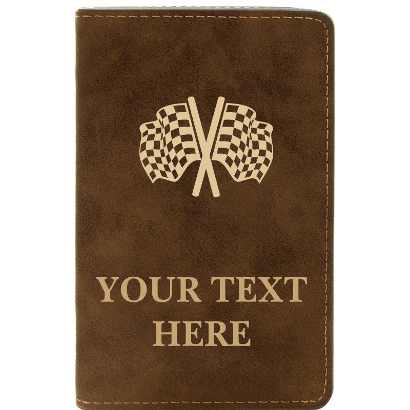 LEATHER WINE SET RUSTIC 2 PC