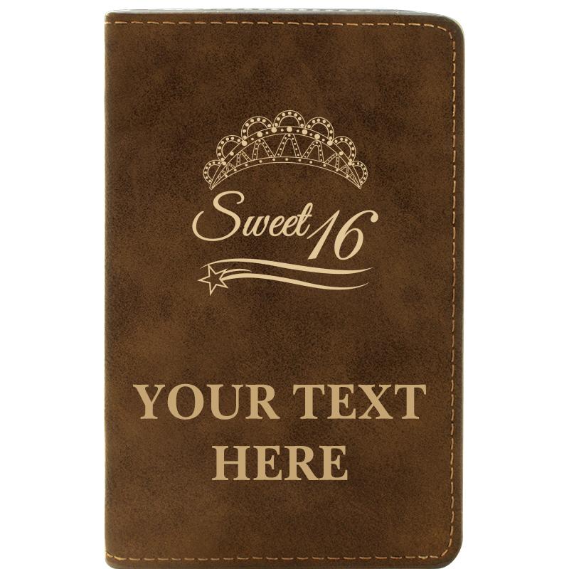 LEATHER WINE SET RUSTIC 2 PC