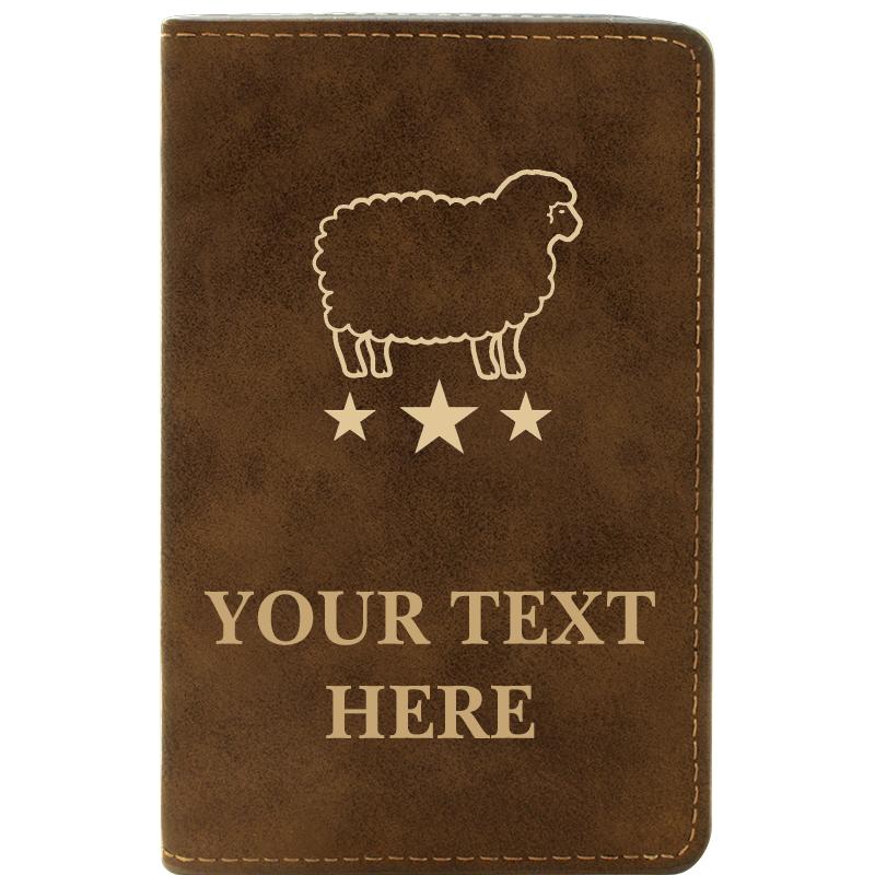 LEATHER WINE SET RUSTIC 2 PC