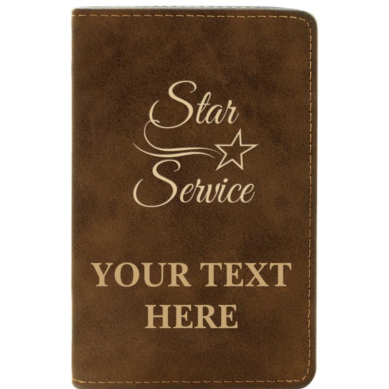 LEATHER WINE SET RUSTIC 2 PC