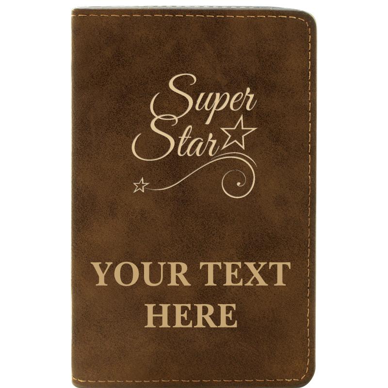 LEATHER WINE SET RUSTIC 2 PC