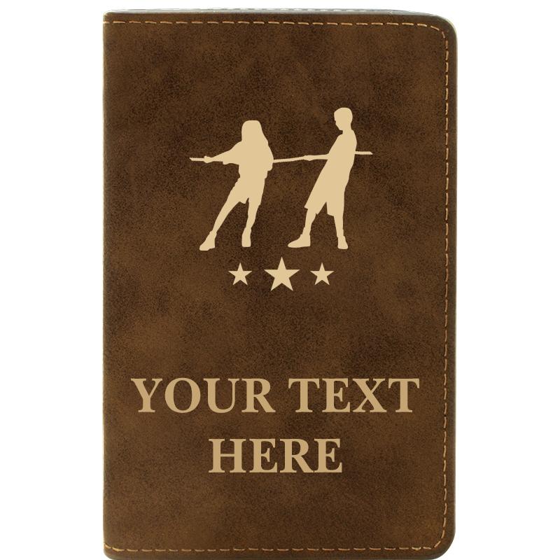 LEATHER WINE SET RUSTIC 2 PC