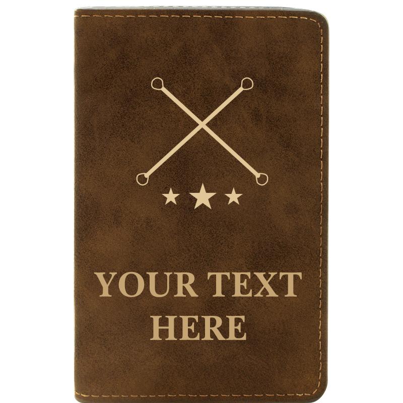 LEATHER WINE SET RUSTIC 2 PC