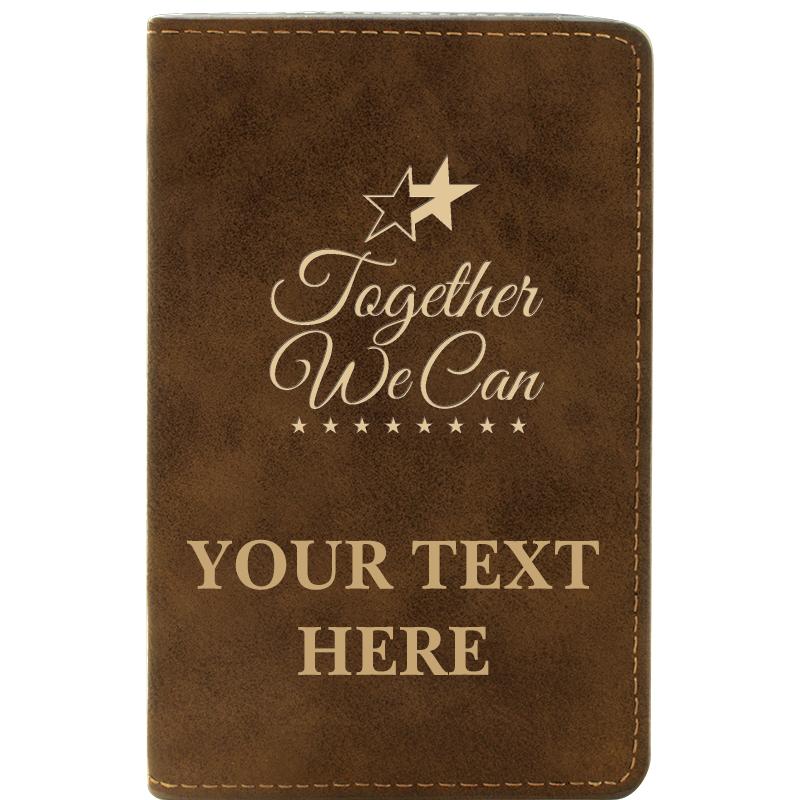 LEATHER WINE SET RUSTIC 2 PC