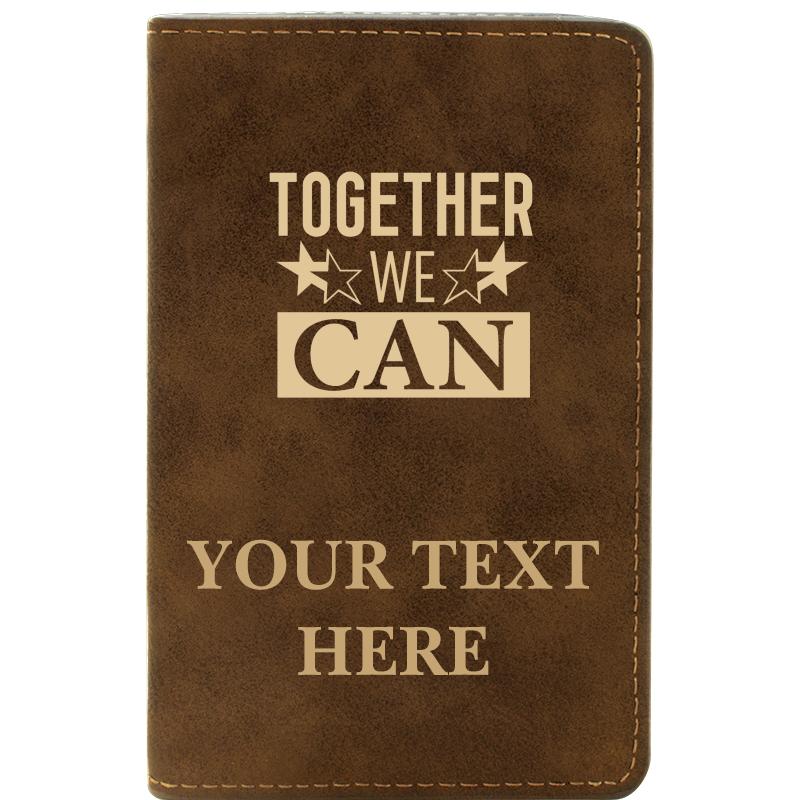 LEATHER WINE SET RUSTIC 2 PC