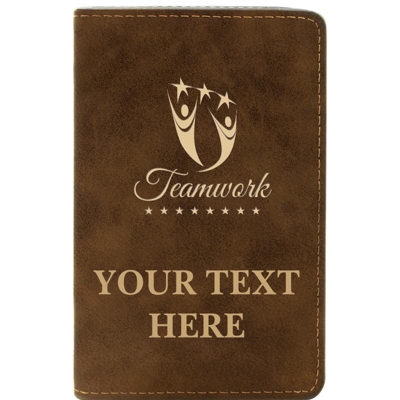 LEATHER WINE SET RUSTIC 2 PC