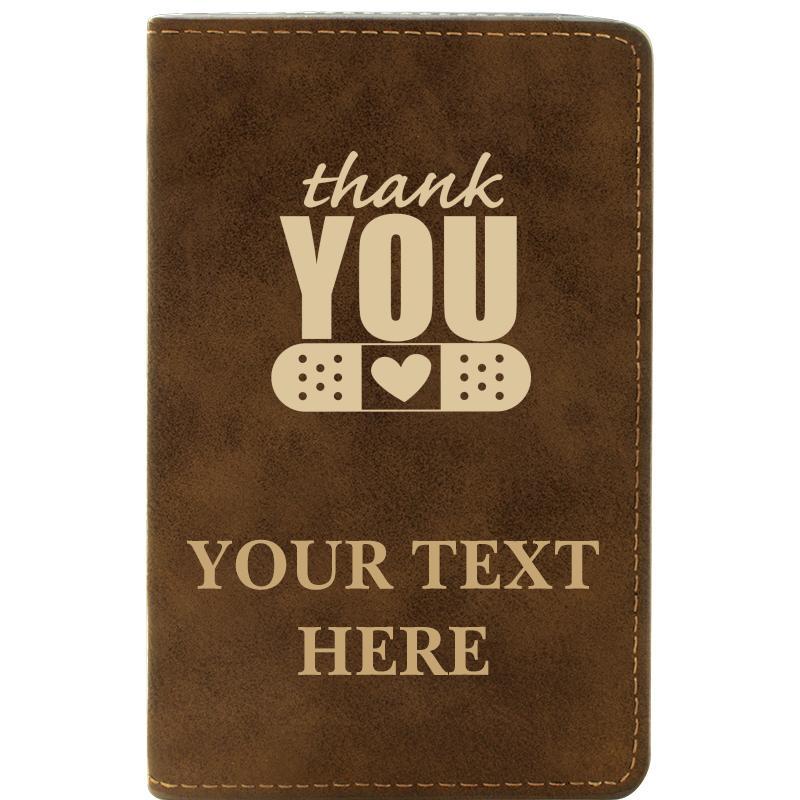 LEATHER WINE SET RUSTIC 2 PC