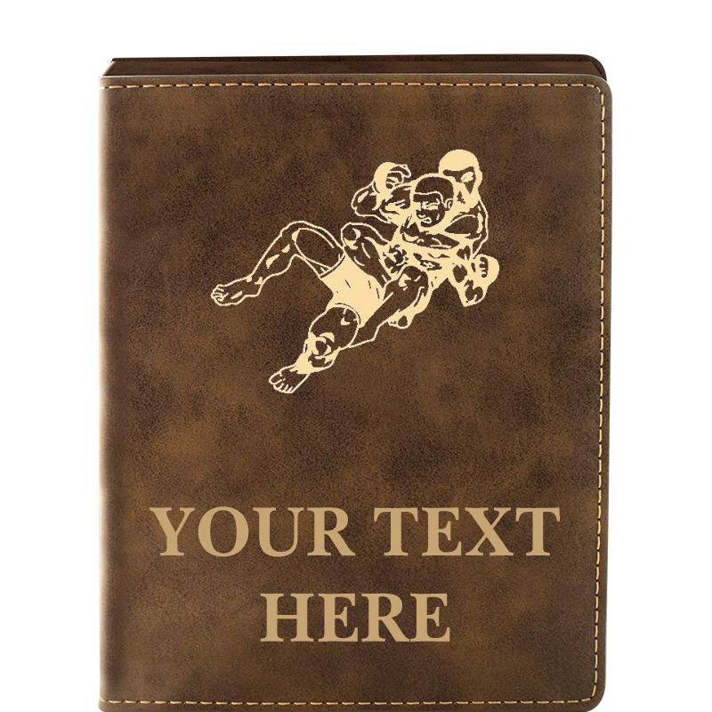 LEATHER WINE SET RUSTIC 4 PC