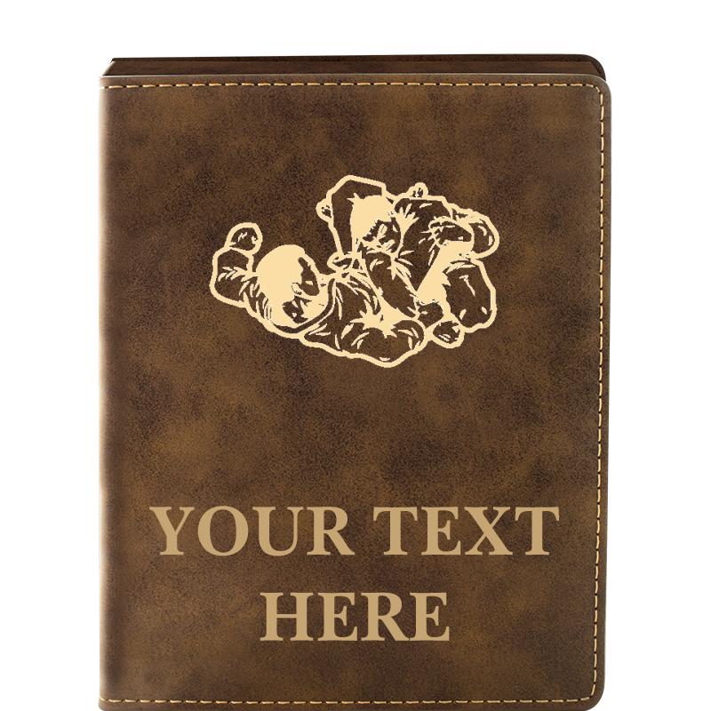 LEATHER WINE SET RUSTIC 4 PC