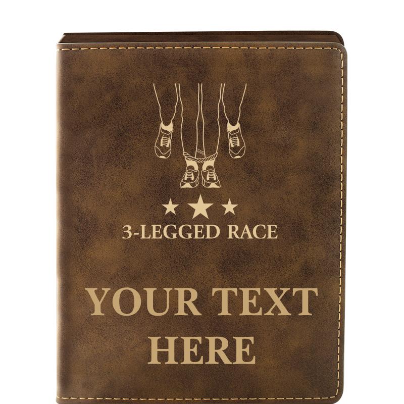 LEATHER WINE SET RUSTIC 4 PC