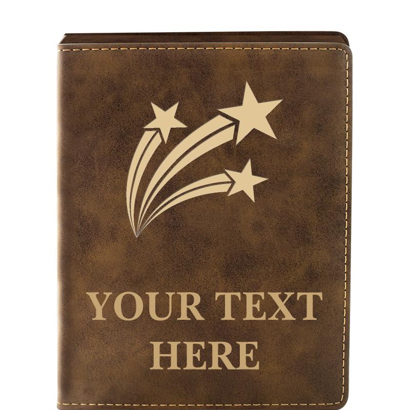 LEATHER WINE SET RUSTIC 4 PC