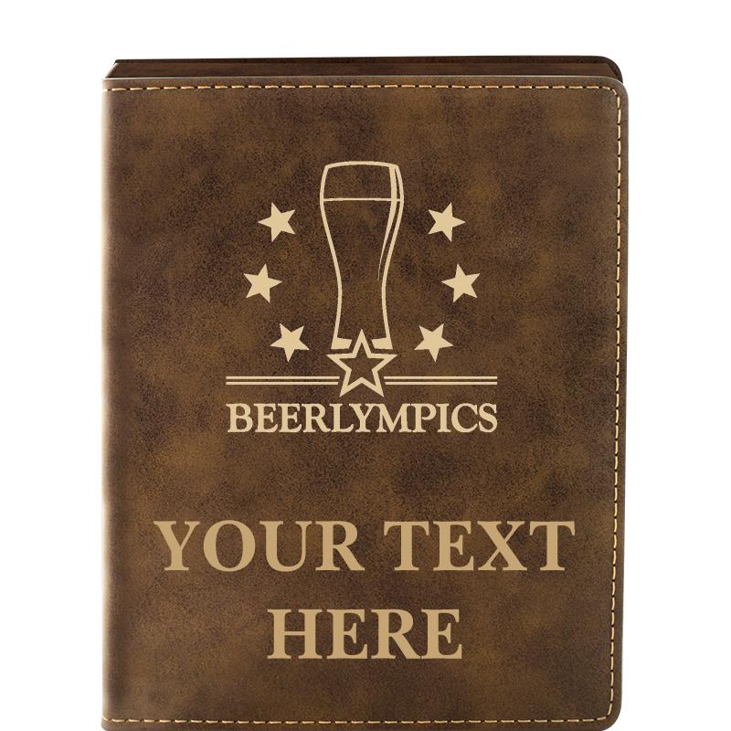 LEATHER WINE SET RUSTIC 4 PC