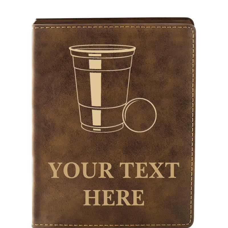 LEATHER WINE SET RUSTIC 4 PC