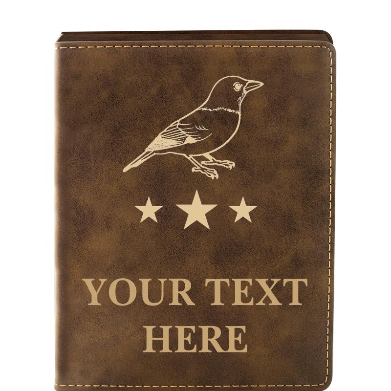 LEATHER WINE SET RUSTIC 4 PC