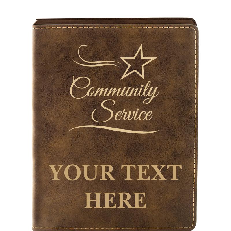 LEATHER WINE SET RUSTIC 4 PC