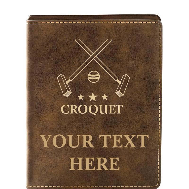 LEATHER WINE SET RUSTIC 4 PC