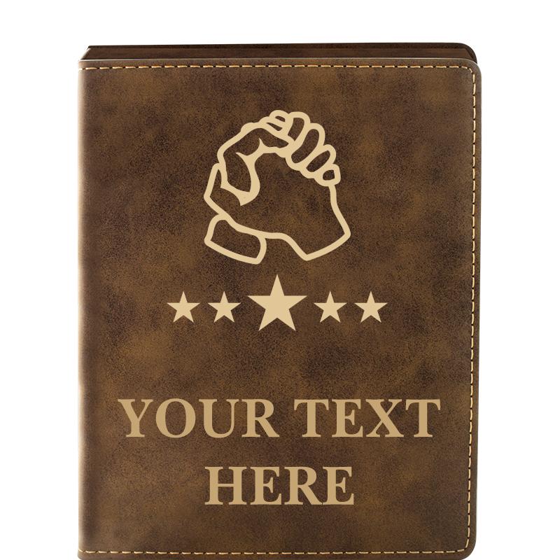 LEATHER WINE SET RUSTIC 4 PC