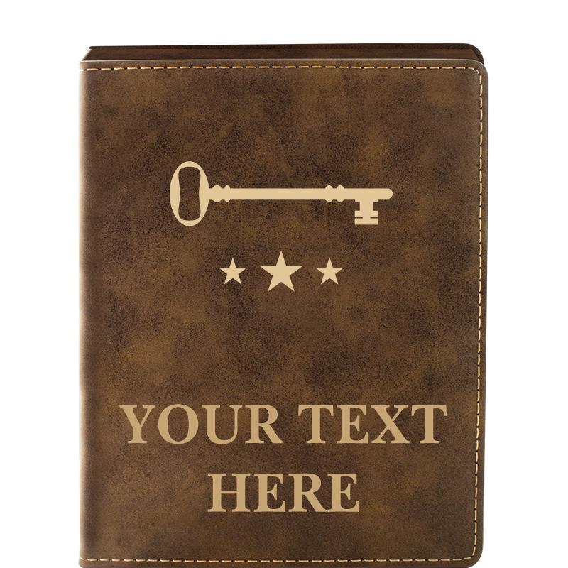 LEATHER WINE SET RUSTIC 4 PC