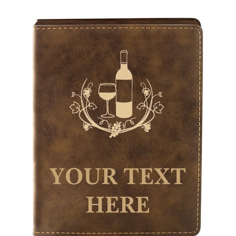 LEATHER WINE SET RUSTIC 4 PC