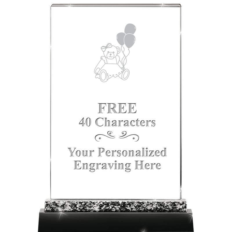 8.5" MARBLE WORKS CRYSTAL