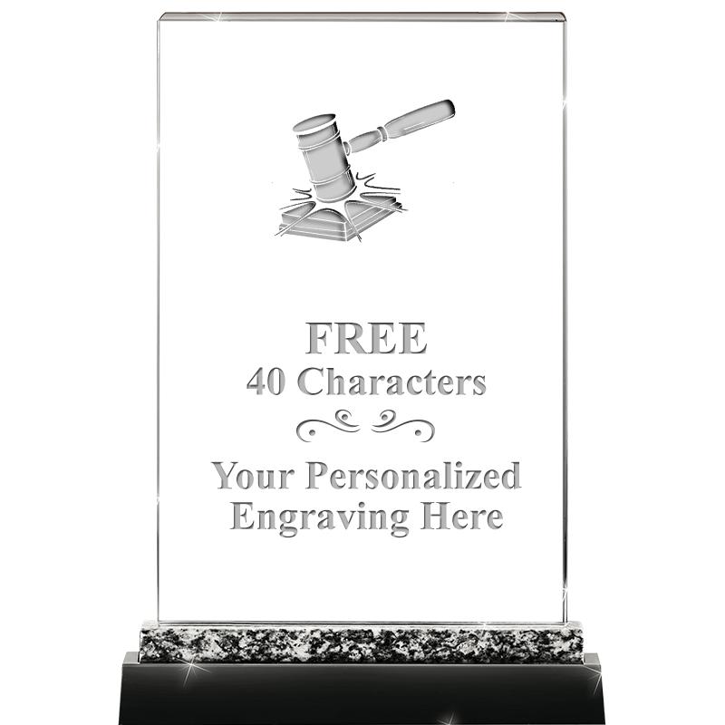 8.5" MARBLE WORKS CRYSTAL