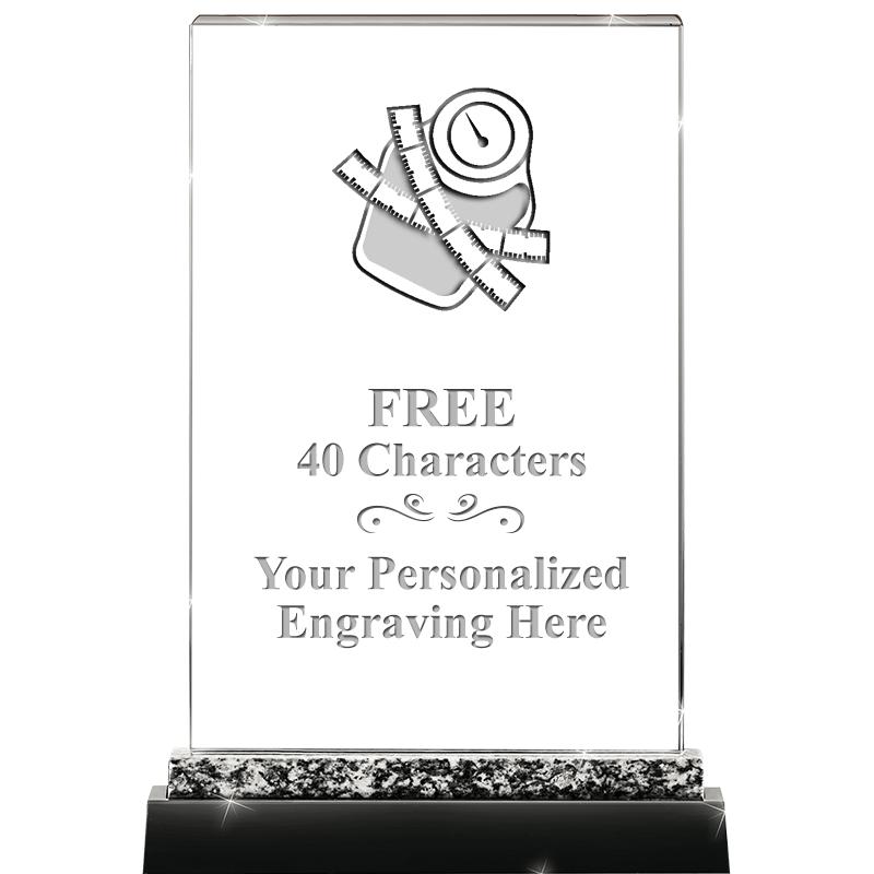 8.5" MARBLE WORKS CRYSTAL