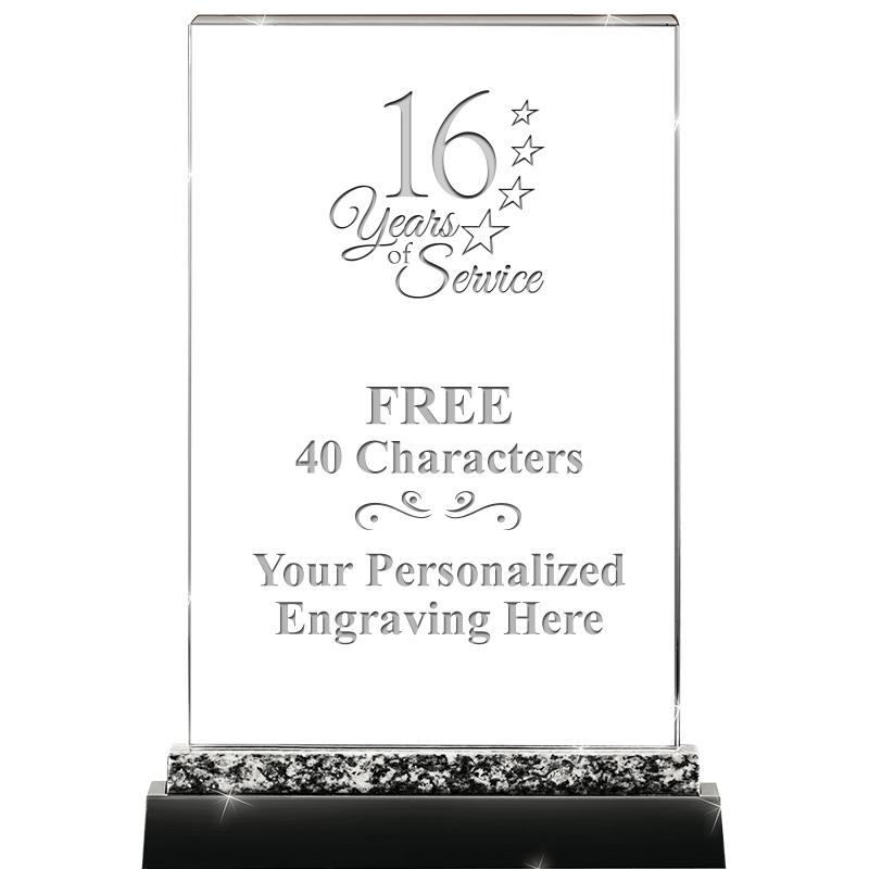 8.5" MARBLE WORKS CRYSTAL