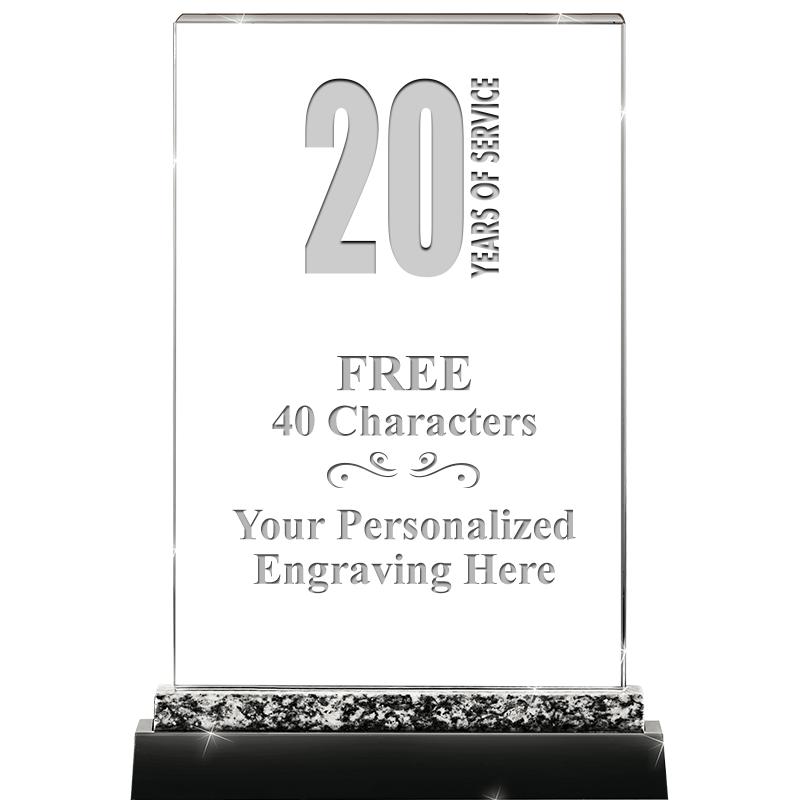 8.5" MARBLE WORKS CRYSTAL