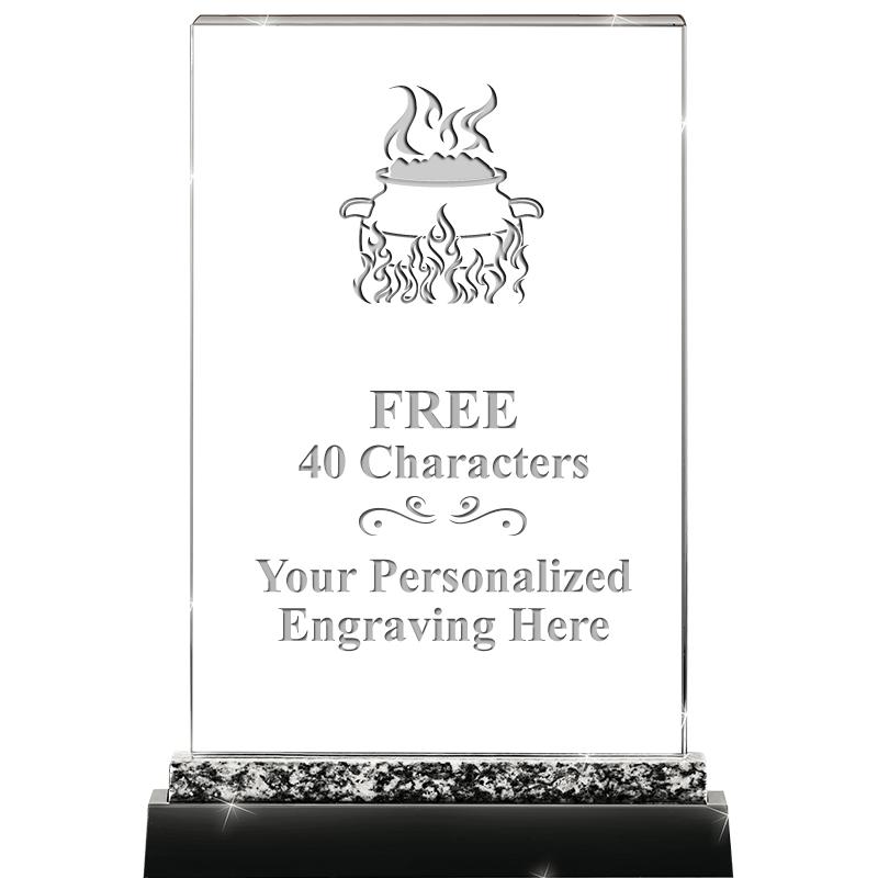 8.5" MARBLE WORKS CRYSTAL