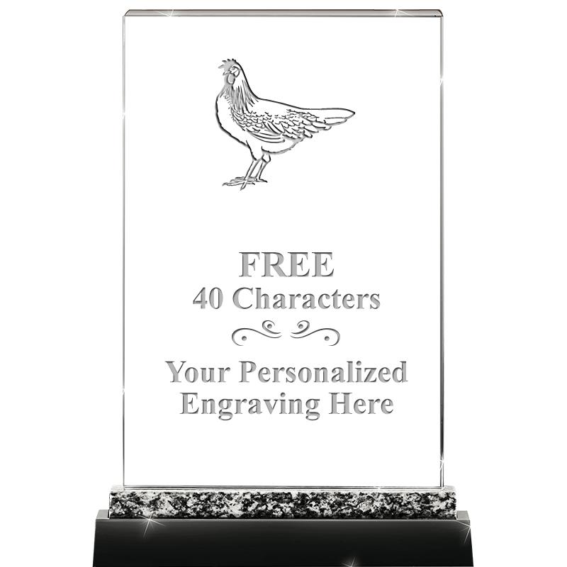 8.5" MARBLE WORKS CRYSTAL