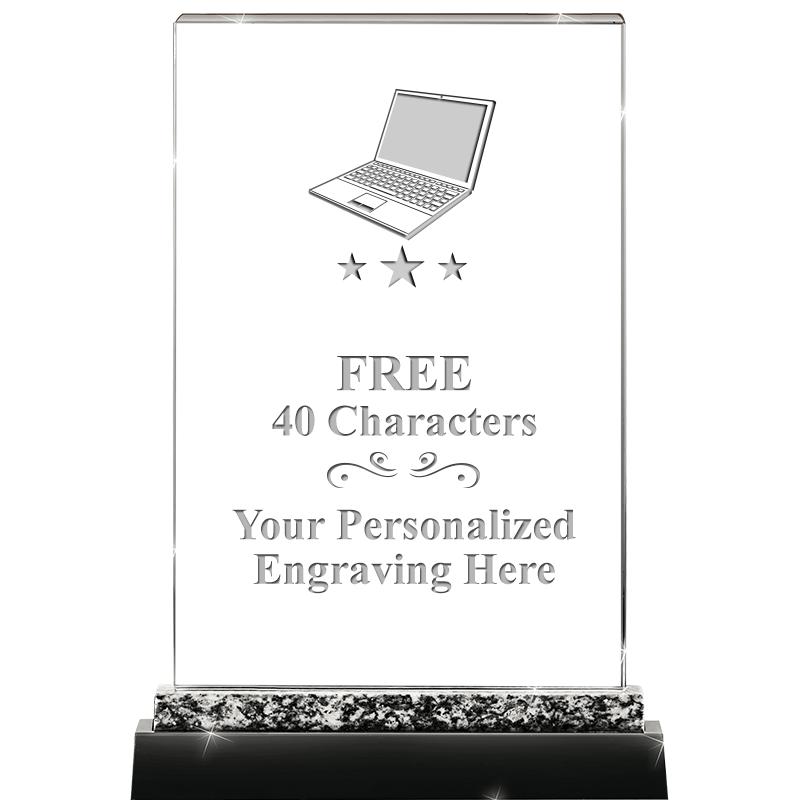 8.5" MARBLE WORKS CRYSTAL