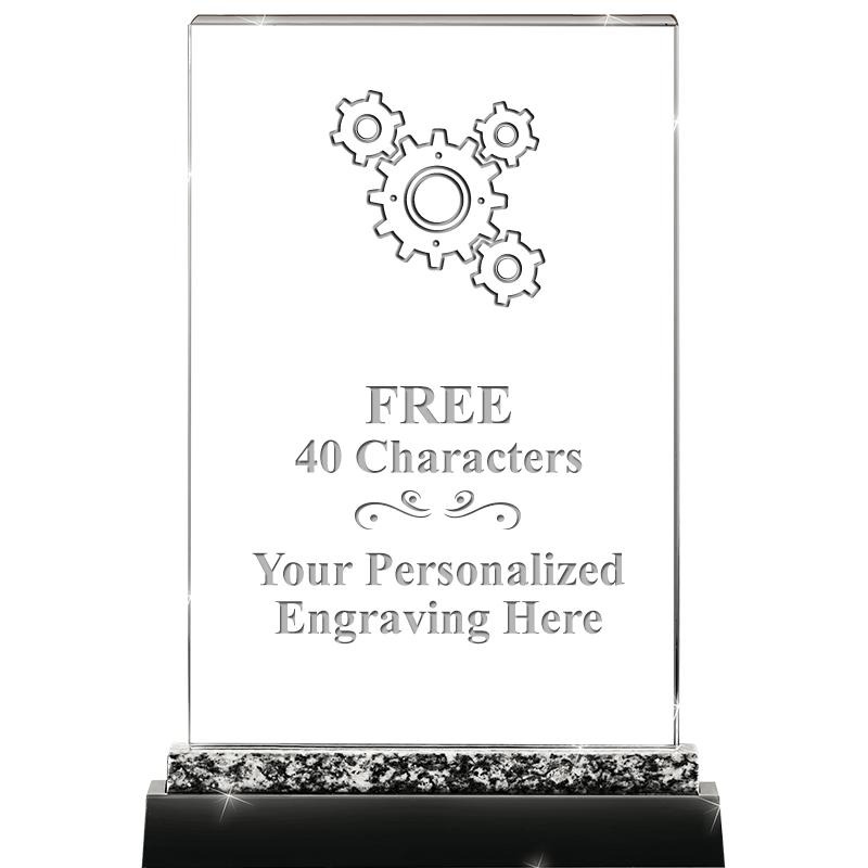 8.5" MARBLE WORKS CRYSTAL