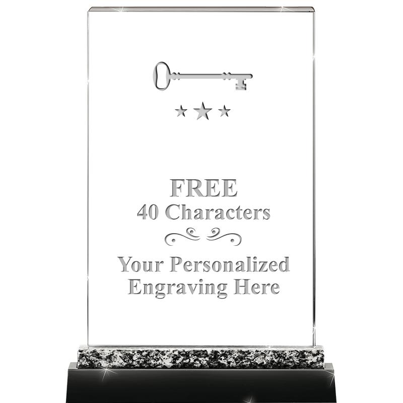 8.5" MARBLE WORKS CRYSTAL