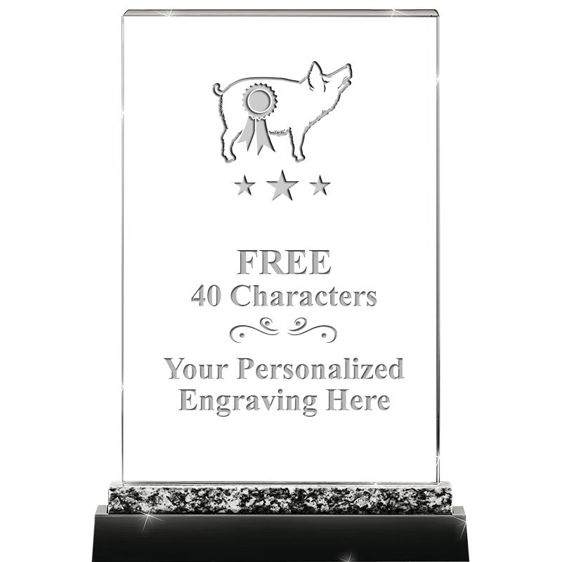 8.5" MARBLE WORKS CRYSTAL