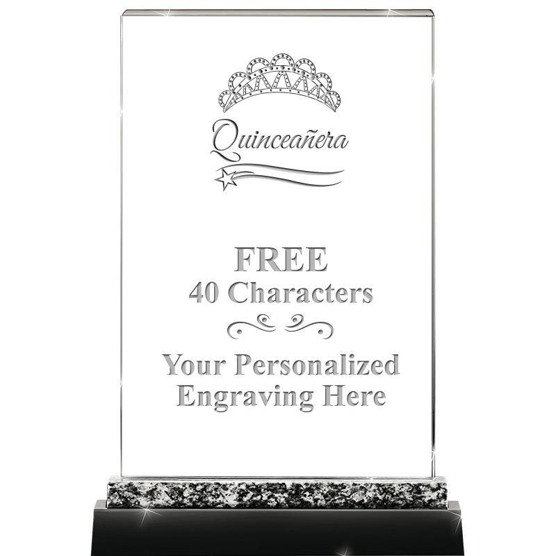 8.5" MARBLE WORKS CRYSTAL