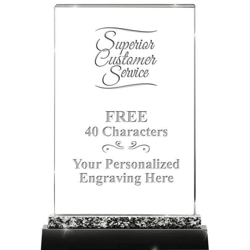 8.5" MARBLE WORKS CRYSTAL