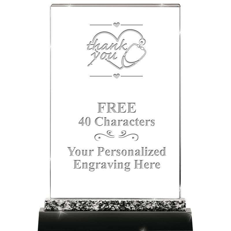 8.5" MARBLE WORKS CRYSTAL