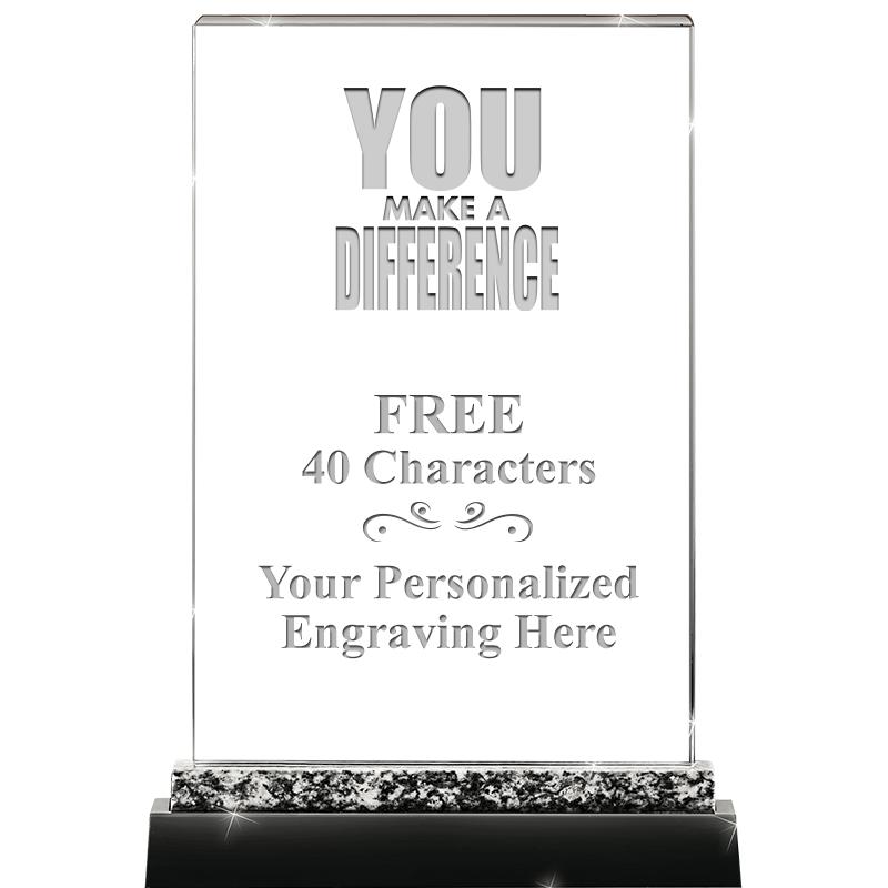 8.5" MARBLE WORKS CRYSTAL