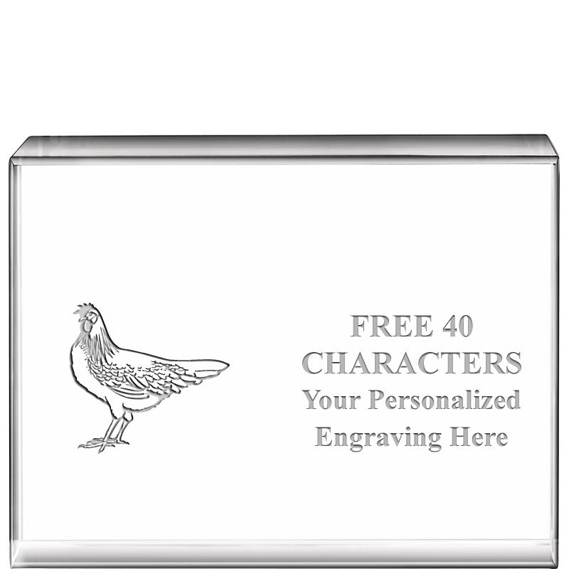 4"x3"HORIZONTAL DISPLAY CRYSTL