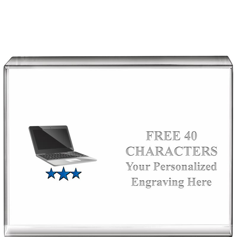 4"x3"HORIZONTAL DISPLAY CRYSTL