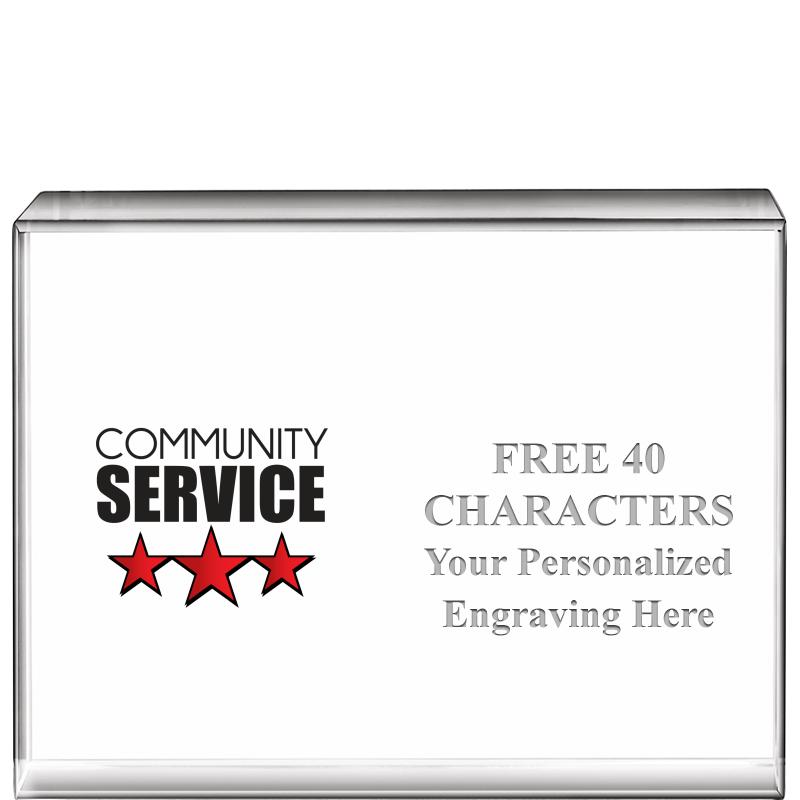 4"x3"HORIZONTAL DISPLAY CRYSTL