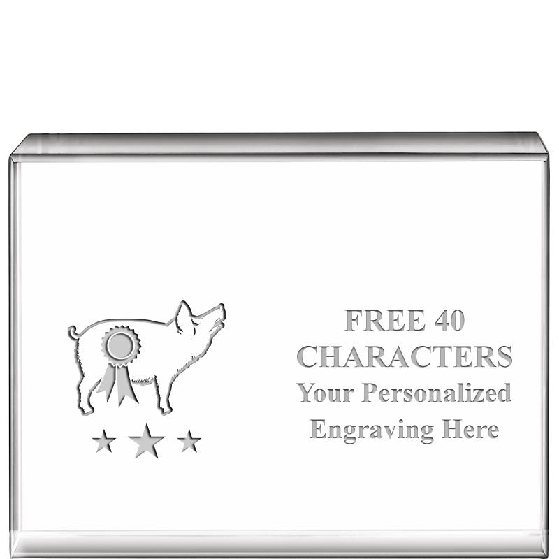 4"x3"HORIZONTAL DISPLAY CRYSTL