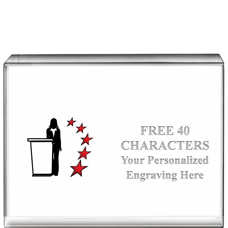 4"x3"HORIZONTAL DISPLAY CRYSTL