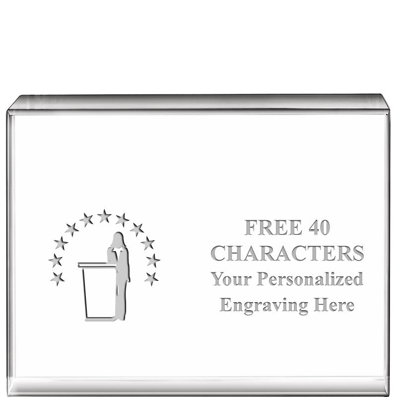 4"x3"HORIZONTAL DISPLAY CRYSTL