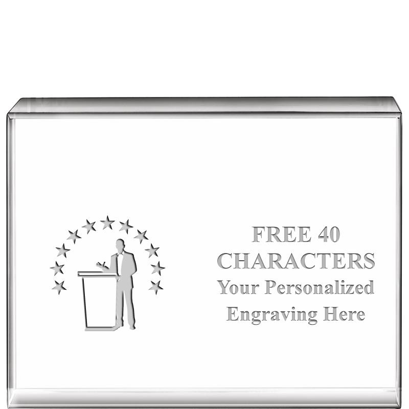 4"x3"HORIZONTAL DISPLAY CRYSTL