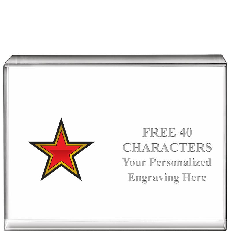 4"x3"HORIZONTAL DISPLAY CRYSTL