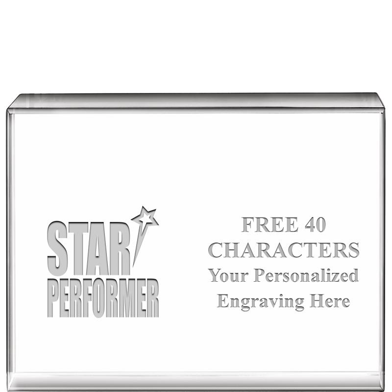 4"x3"HORIZONTAL DISPLAY CRYSTL